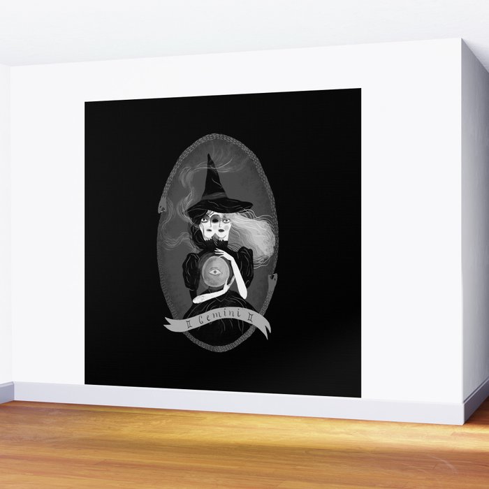 Gemini Witchy Zodiac Wall Mural Gallery Image 2