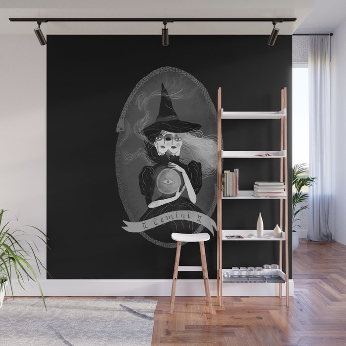 Gemini Witchy Zodiac Wall Mural Gallery Image 1