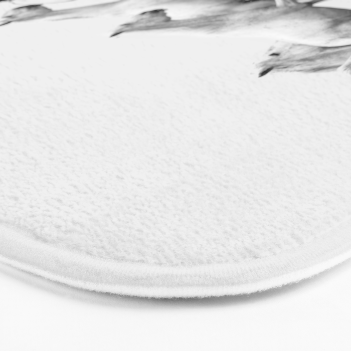 Mon Cowboy - Black and White Photography Bath Mat Gallery Image 3