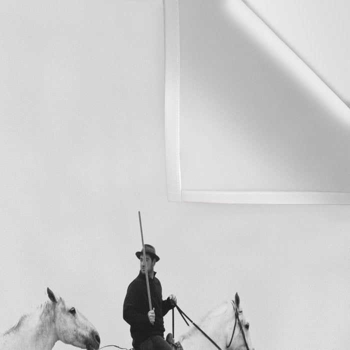 Mon Cowboy - Black and White Photography Wall Tapestry Gallery Image 3