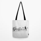 Mon Cowboy - Black and White Photography Tote Bag Gallery Image 2
