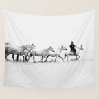 Mon Cowboy - Black and White Photography Wall Tapestry Gallery Image 4