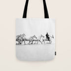 Mon Cowboy - Black and White Photography Tote Bag Gallery Image 1