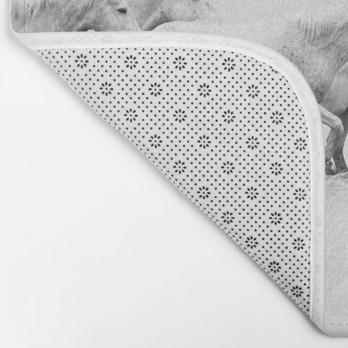 Mon Cowboy - Black and White Photography Bath Mat Gallery Image 2