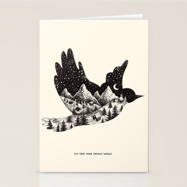 FLY INTO YOUR DREAM WORLD Stationery Card Gallery Image 2