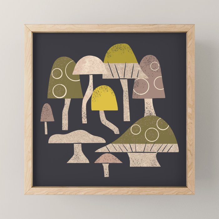 Toadstools Mini Art Print Gallery Image 1