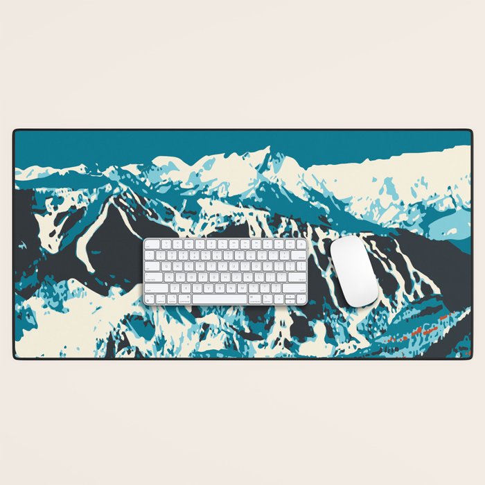 Ski Vail Colorado, vintage poster Desk Mat Gallery Image 1
