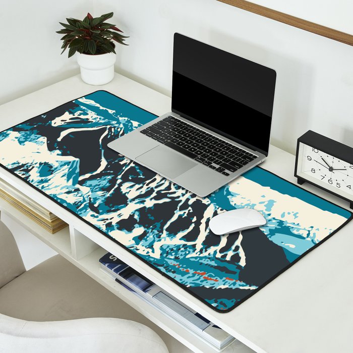 Ski Vail Colorado, vintage poster Desk Mat Gallery Image 2