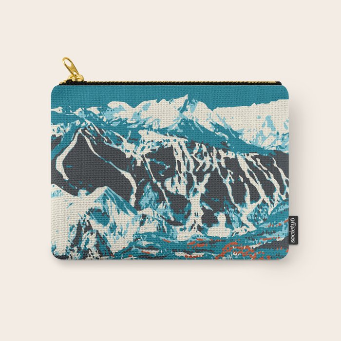 Ski Vail Colorado, vintage poster Carry All Pouch Gallery Image 1