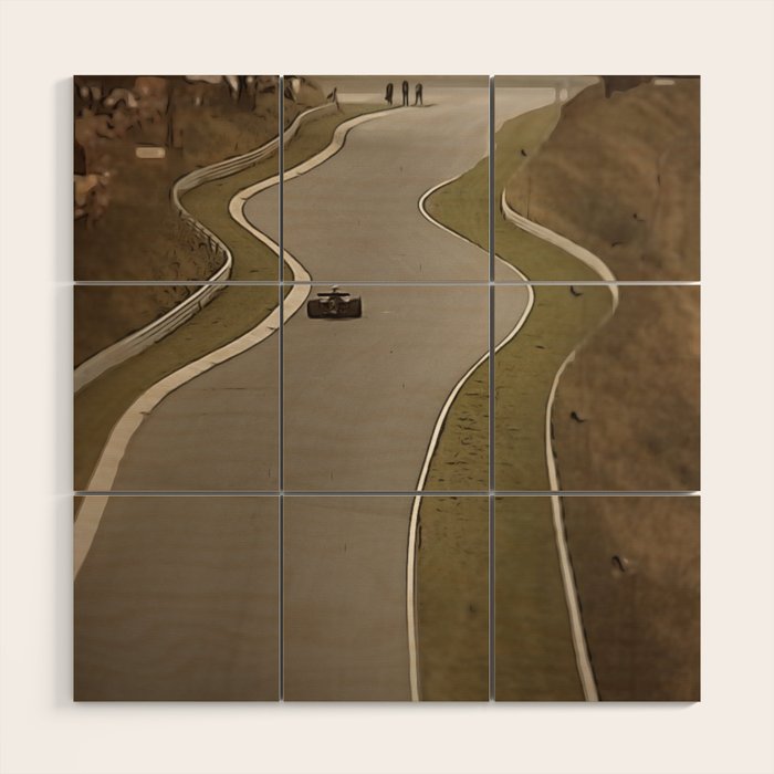 Nurburgring Nordschleife Formula 1 Racing Wood Wall Art Gallery Image 1