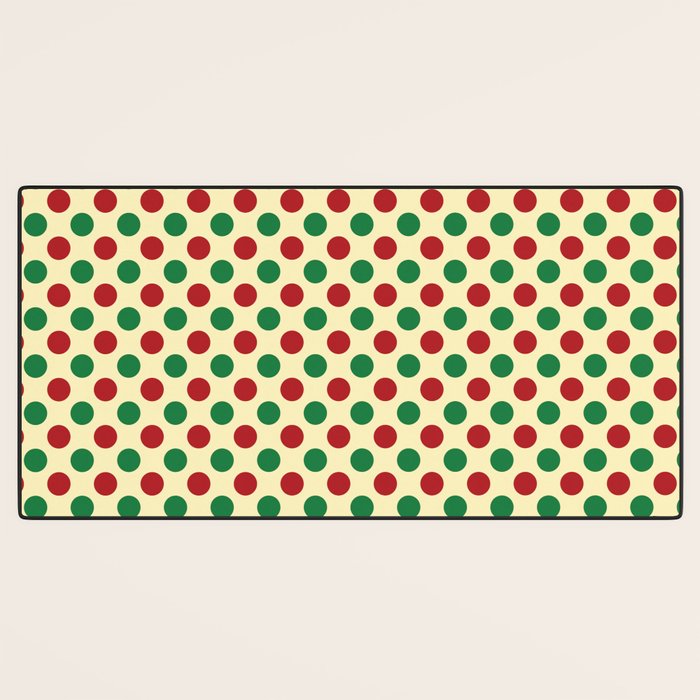 Christmas Polka Dot Pattern Desk Mat Gallery Image 3