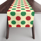 Christmas Polka Dot Pattern Table Runner Gallery Image 1