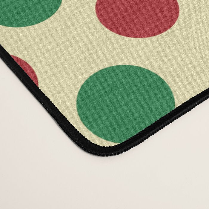 Christmas Polka Dot Pattern Desk Mat Gallery Image 4
