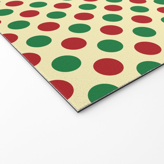 Christmas Polka Dot Pattern Welcome Mat Gallery Image 2