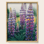 Lupine - spring flower nature photograph Serving Tray Gallery Image 1