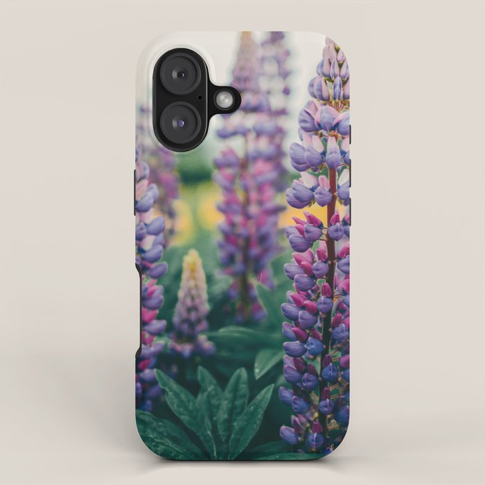 Lupine - spring flower nature photograph iPhone Case Gallery Image 1