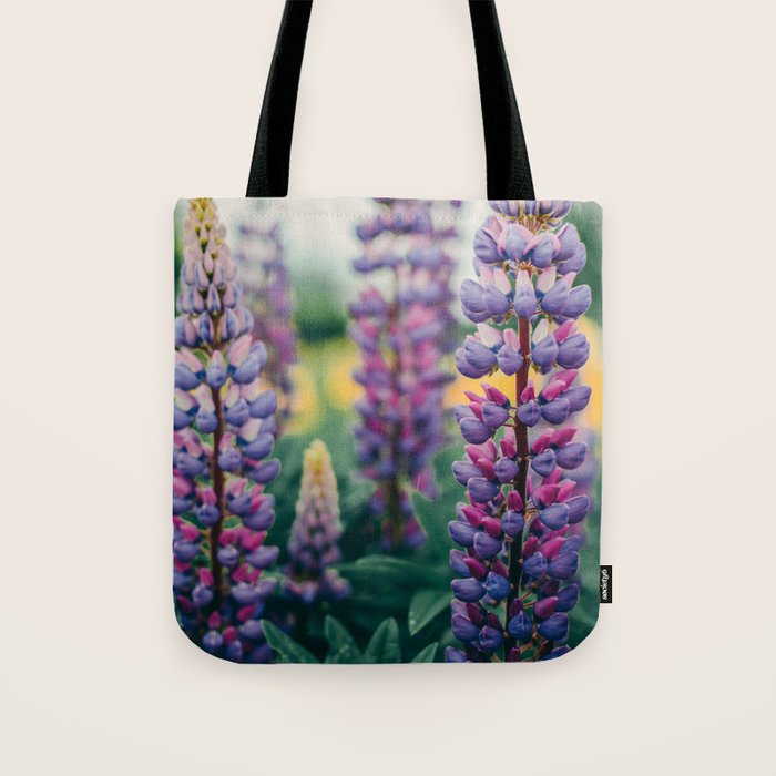 Lupine - spring flower nature photograph Tote Bag Gallery Image 1