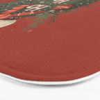 Festive Ho Ho Ho Bauble Red  Bath Mat Gallery Image 3