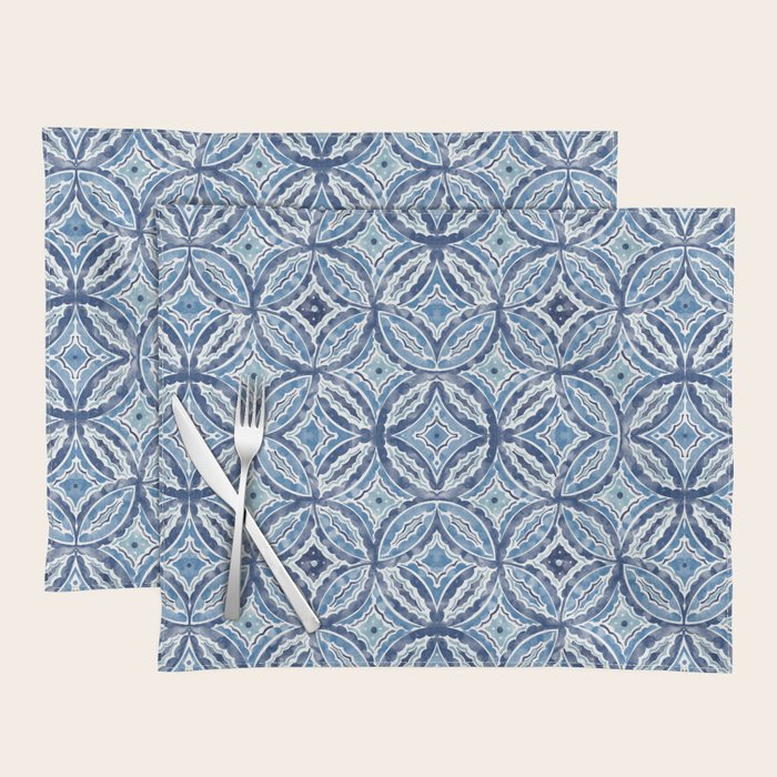Moroccan Vibes Indigo C Placemat Gallery Image 1