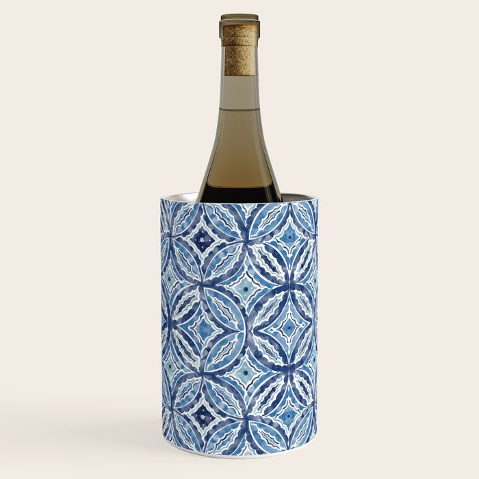 Moroccan Vibes Indigo C Wine Chiller Gallery Image 3