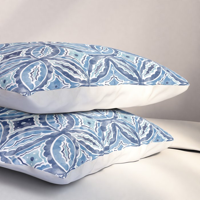 Moroccan Vibes Indigo C Pillow Sham Gallery Image 3