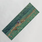 The Pond at Benten Shrine in Shiba Hasui Kawase Yoga Mat Gallery Image 1
