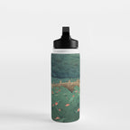 The Pond at Benten Shrine in Shiba Hasui Kawase Water Bottle Gallery Image 3