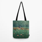 The Pond at Benten Shrine in Shiba Hasui Kawase Tote Bag Gallery Image 2