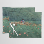 The Pond at Benten Shrine in Shiba Hasui Kawase Placemat Gallery Image 1