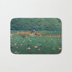 The Pond at Benten Shrine in Shiba Hasui Kawase Bath Mat Gallery Image 1