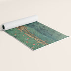 The Pond at Benten Shrine in Shiba Hasui Kawase Yoga Mat Gallery Image 2