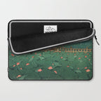The Pond at Benten Shrine in Shiba Hasui Kawase Laptop Sleeve Gallery Image 2