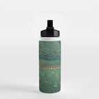 The Pond at Benten Shrine in Shiba Hasui Kawase Water Bottle Gallery Image 2
