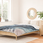 Blush and Darkness Abstract Paintings Duvet Cover Gallery Image 2