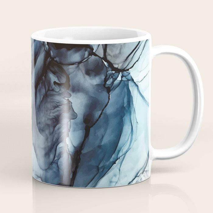 Blush and Darkness Abstract Paintings Coffee Mug Gallery Image 1