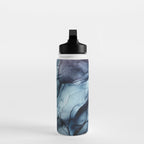 Blush and Darkness Abstract Paintings Water Bottle Gallery Image 3