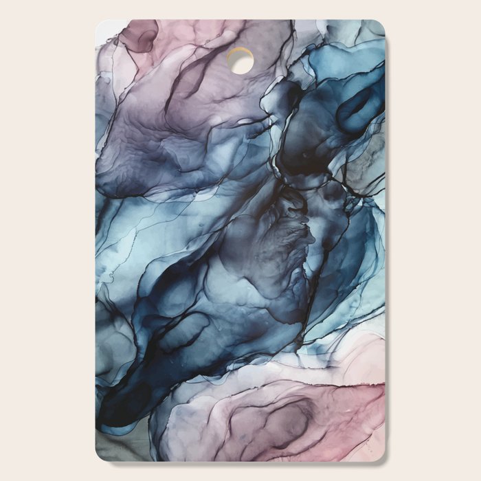 Blush and Darkness Abstract Paintings Cutting Board Gallery Image 1