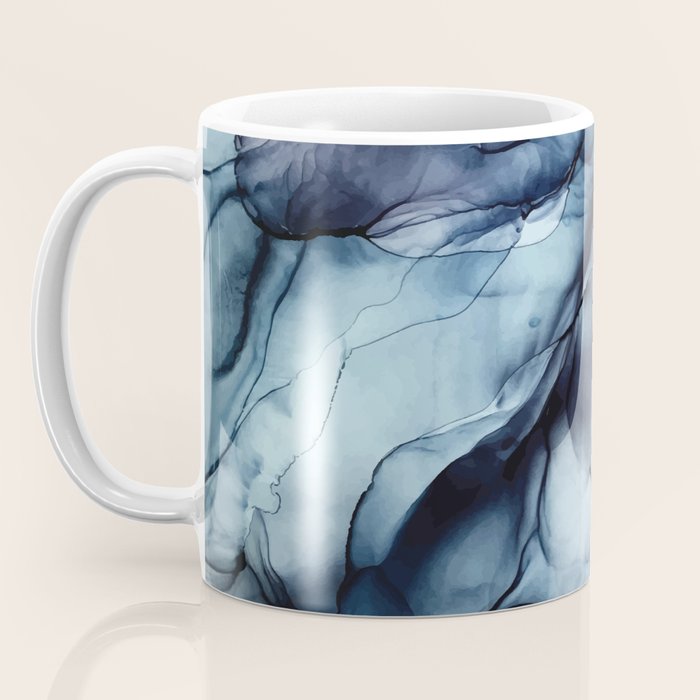 Blush and Darkness Abstract Paintings Coffee Mug Gallery Image 3