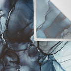 Blush and Darkness Abstract Paintings Wall Tapestry Gallery Image 3