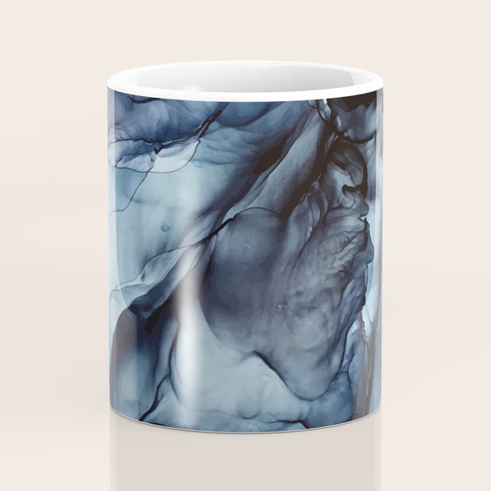 Blush and Darkness Abstract Paintings Coffee Mug Gallery Image 4
