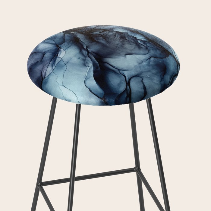 Blush and Darkness Abstract Paintings Stool Gallery Image 2