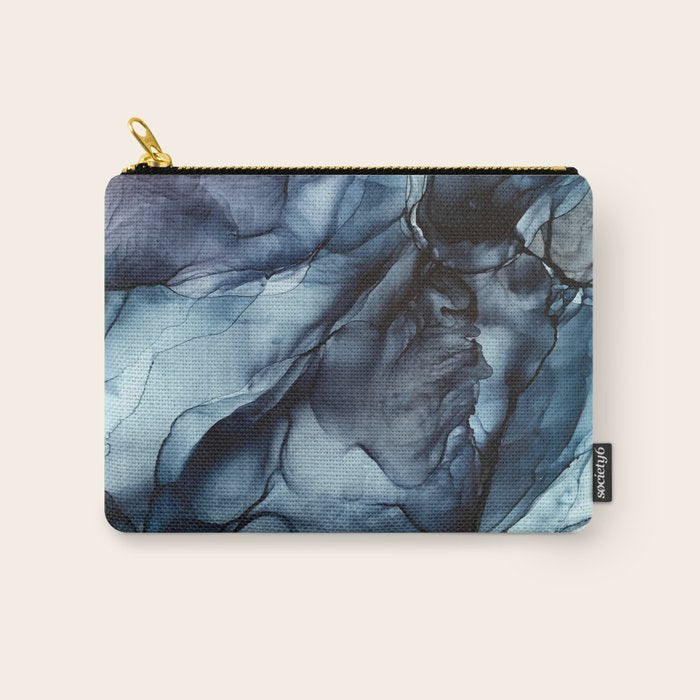 Blush and Darkness Abstract Paintings Carry All Pouch Gallery Image 1