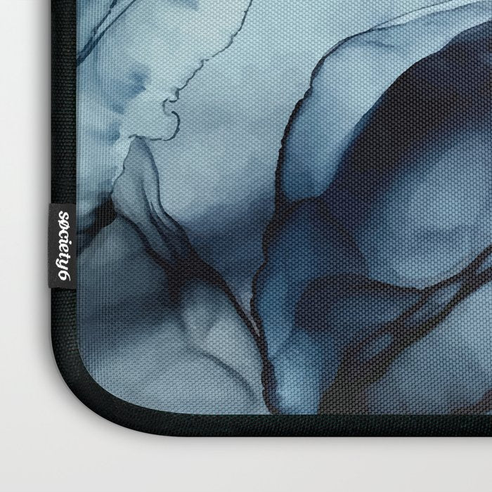 Blush and Darkness Abstract Paintings Laptop Sleeve Gallery Image 3