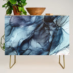 Blush and Darkness Abstract Paintings Credenza Gallery Image 1