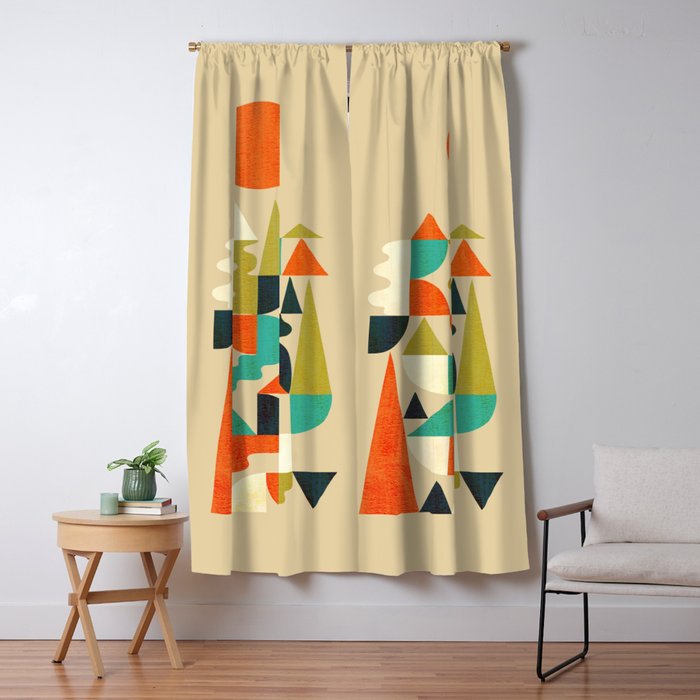 Mountains Hills and Rivers Window Curtain Gallery Image 5