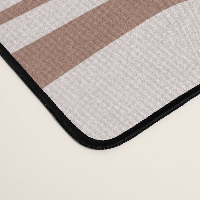 Mid Century Modern Piquet Abstract Multi Geometric Pattern in Mocha Desk Mat Gallery Image 4