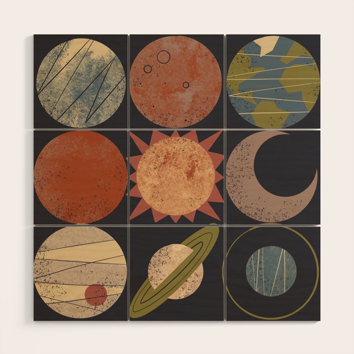 Home System Grid Wood Wall Art Gallery Image 1