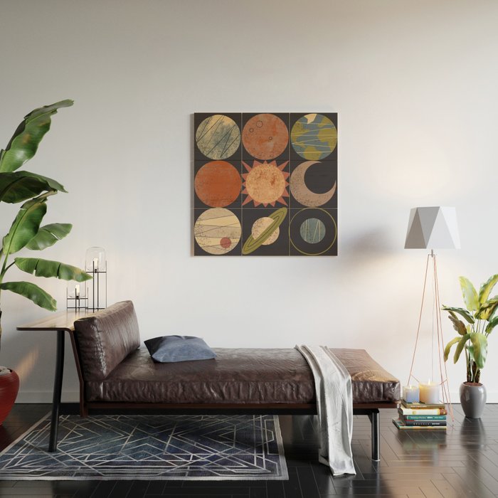 Home System Grid Wood Wall Art Gallery Image 2