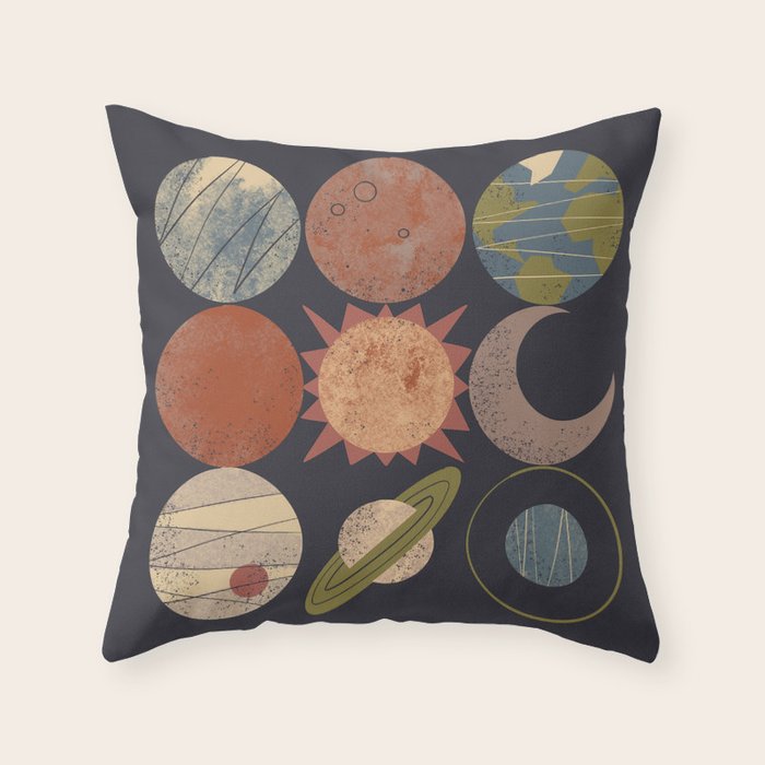 Home System Grid Throw Pillow Gallery Image 1