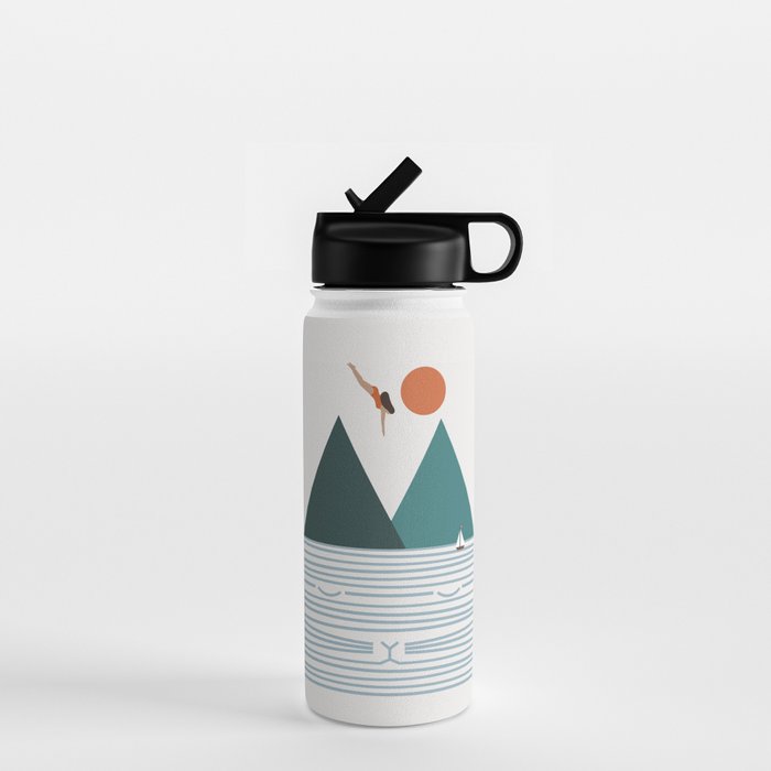 Cat Landscape 83 Water Bottle Gallery Image 1